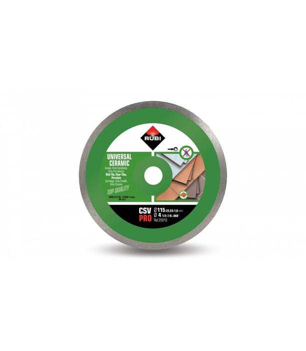 RUBI 25910 CSV-115 PRO Disco Diamante Continuo General Cerámica 7 a 10 Días Rubi 