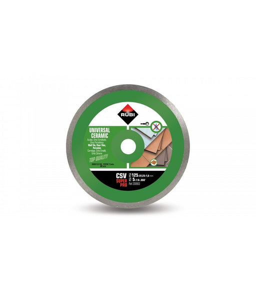 RUBI 30883 CSV-125 SUPERPRO Disco Diamante Continuo General Cerámica 7 a 10 Días Rubi 