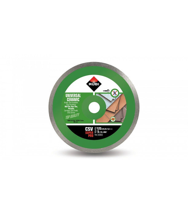 RUBI 30883 CSV-125 SUPERPRO Disco Diamante Continuo General Cerámica 7 a 10 Días Rubi 