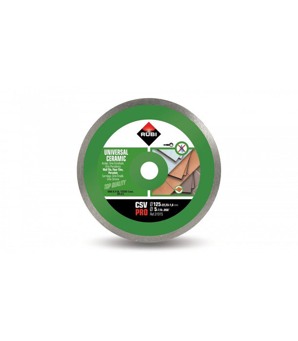 RUBI 31915 CSV-125 PRO Disco Diamante Continuo General Cerámica 7 a 10 Días Rubi 