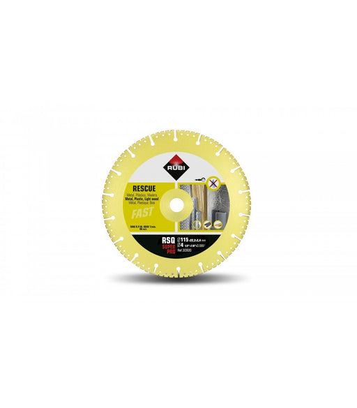 RUBI 30900 RSQ-115 SUPERPRO Disco Diamante Rescate Vacuum Brazed 24/48 Horas Rubi 
