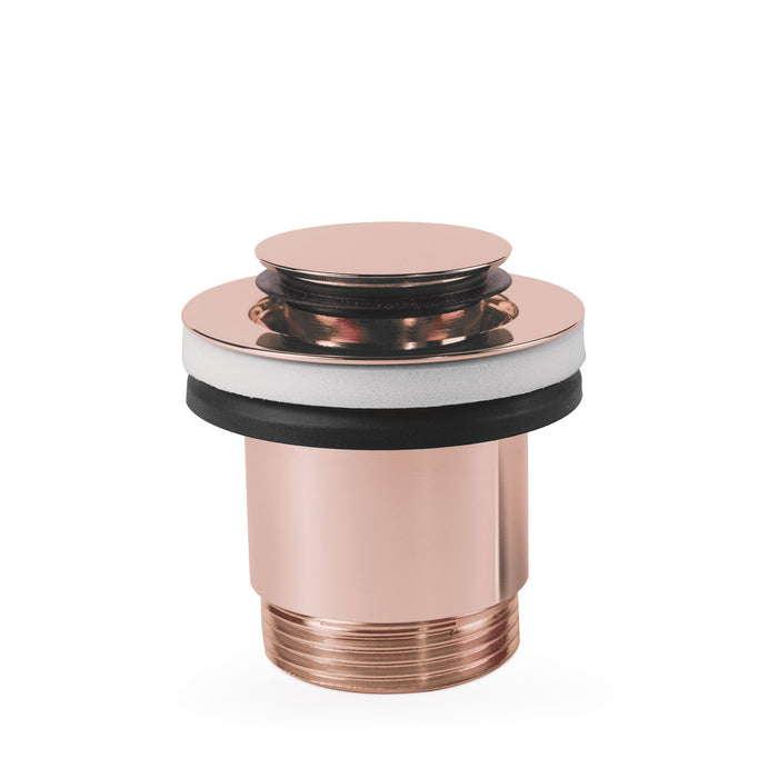 TRES 24284002OP COMPL_GRIFERIA Válvula De Desagüe Click-Clack Simple-Rapid Para Lavabo Oro Rosa 24K