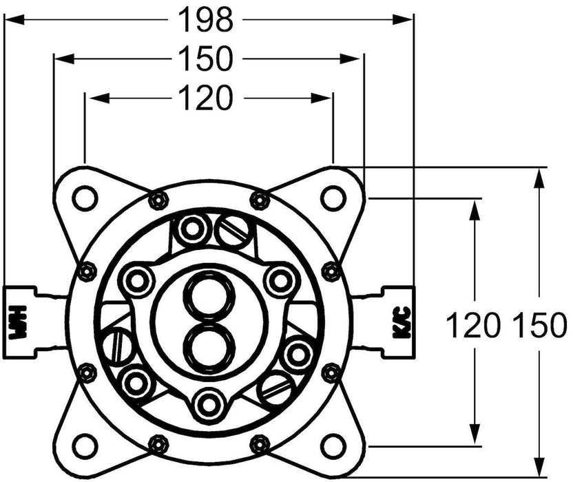HANSA 53280100 Hansavario Cuerpo Emp Monomando Bañera Pie 24/48 Horas HANSA 
