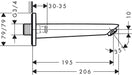 HANSGROHE 71410000 Logis Caño Bañera Cromado 24/48 Horas HANSGROHE 