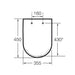 ROCA A801782004 DAMA Tapa Asiento WC Caída Amortiguada 24/48 Horas ROCA 