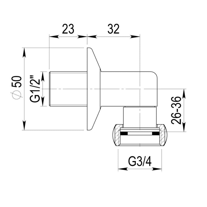 PRESTO 06216 Racor Curvo para Alpa 80/90 3 a 5 Días Presto 