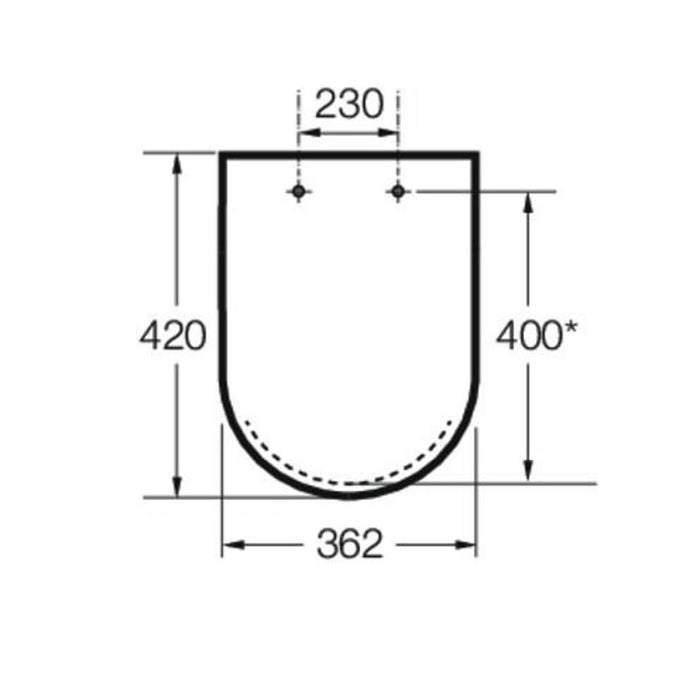ROCA A8012AC00B MERIDIAN COMPACTO Asiento WC Amortiguado 24/48 Horas ROCA 