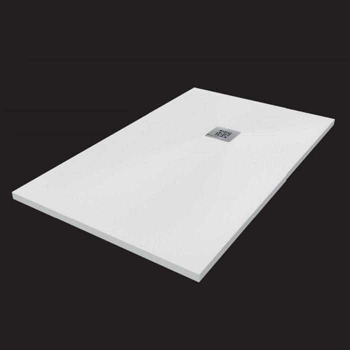BATHME QUALSTONE Plato de Ducha Resina Blanco Ancho 90 cm