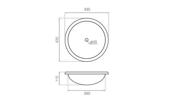 BATHCO 4075 RELIEF Lavabo Con relieve 3 a 5 Días The Bath Collection 