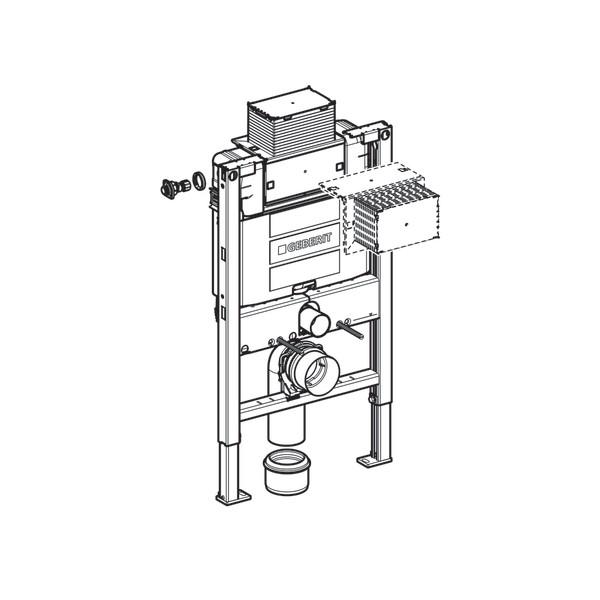 GEBERIT 111.003.001 DUOFIX Bastidor con cisterna empotrada inodoro suspendido 24/48 Horas Geberit 
