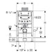 GEBERIT 111.003.001 DUOFIX Bastidor con cisterna empotrada inodoro suspendido 24/48 Horas Geberit 