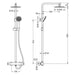 LLAVISAN L124194 ROUND PLUS Columna Ducha termostática Tacto Frío 2 a 3 Días LLAVISAN 