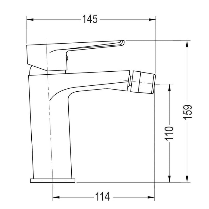 LLAVISAN L154434 ASTORIA Grifo de bidet monomando 2 a 3 Días LLAVISAN 