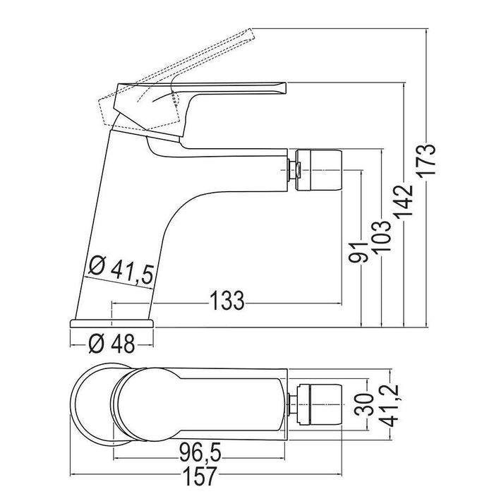 LLAVISAN L152384 SIOUX Grifo de bidet monomando 2 a 3 Días LLAVISAN 