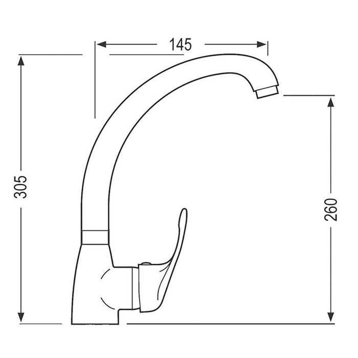 LLAVISAN L162234 VANGUARD Grifo de cocina monomando 2 a 3 Días LLAVISAN 