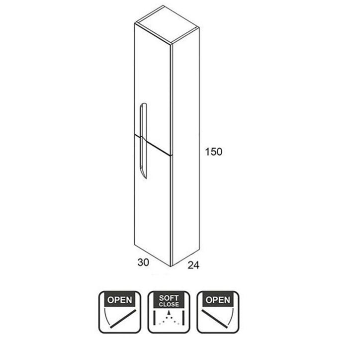 ROYO C0048601 VITALE Columna Blanco Brillo 5 a 7 Días MOBILIARIO ROYO 