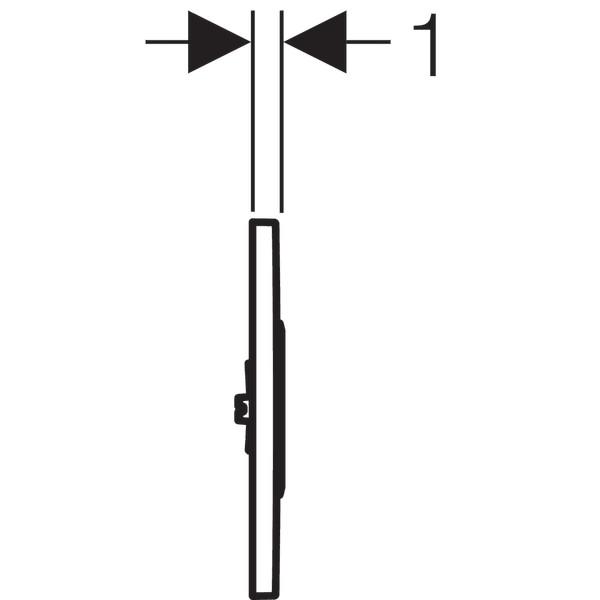 GEBERIT 116.025.KK.1 Sistema Descarga Electrónico Urinario 24/48 Horas Geberit 