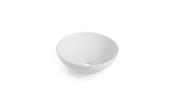 BATHCO 4084MT NEW LYS Lavabo Redondo Blanco Mate
