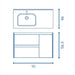 ROYO ALFA Conjunto Mueble 90 Blanco 5 a 7 Días MOBILIARIO ROYO 