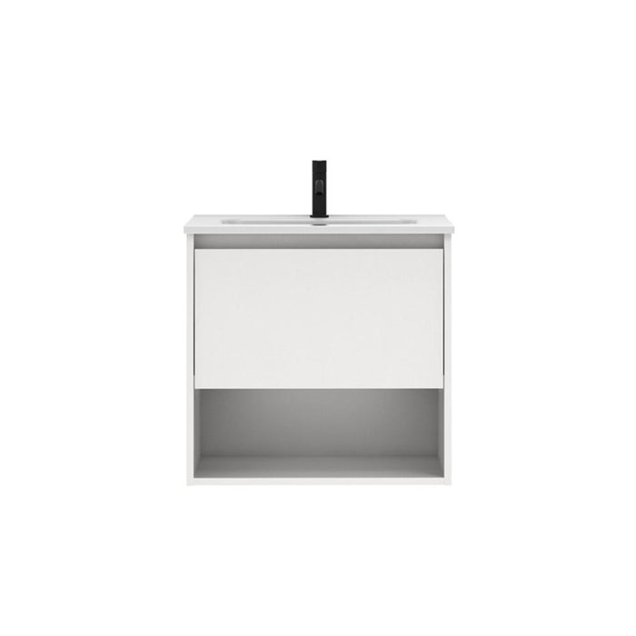 AMIZUVA NIWA Mueble+Lavabo 1 Cajón 1 Hueco Blanco Brillo 3 a 5 Días AMIZUVA 