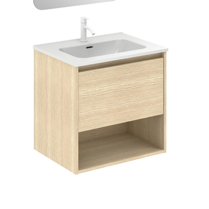 AMIZUVA NIWA Mueble+Lavabo 1 Cajón 1 Hueco Roble Arenado 3 a 5 Días AMIZUVA 