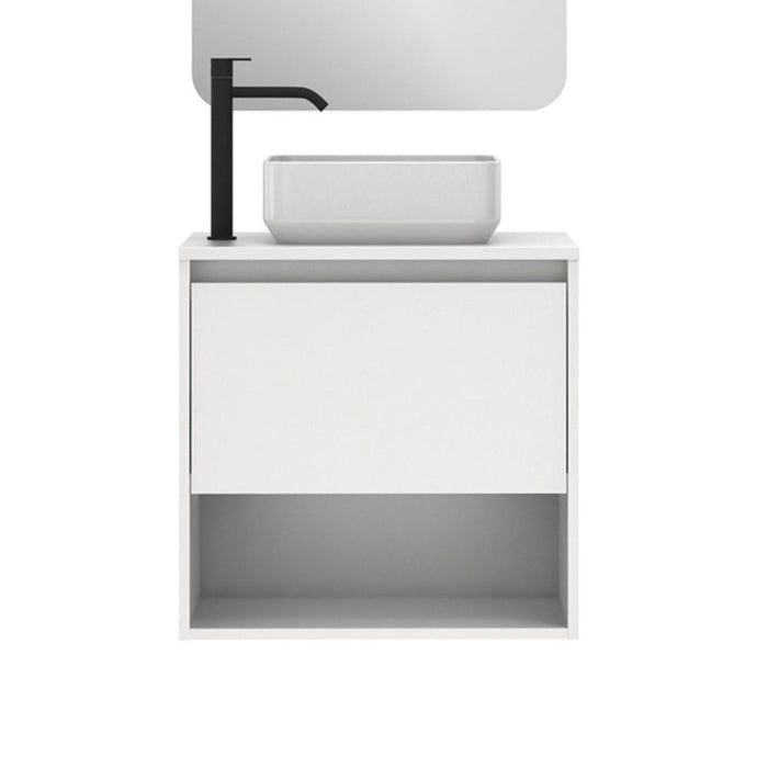 AMIZUVA NIWA TOP Mueble+Lavabo 1 Cajón 1 Hueco Blanco Brillo 3 a 5 Días AMIZUVA 