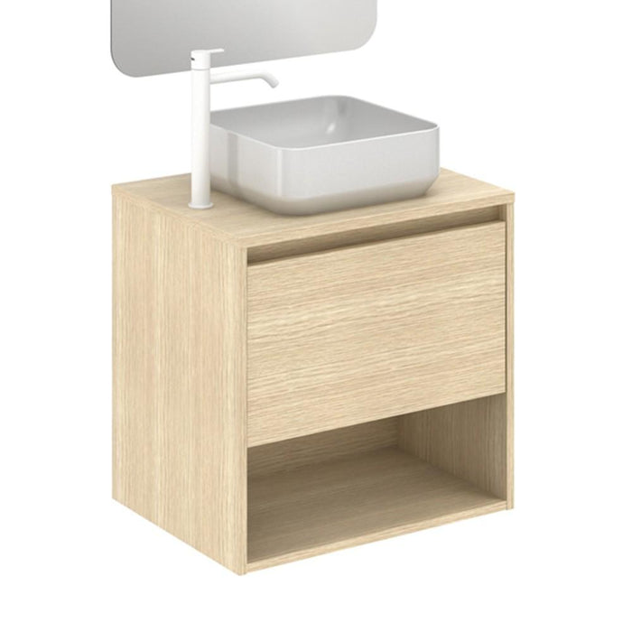 AMIZUVA NIWA TOP Mueble+Lavabo 1 Cajón 1 Hueco Roble Arenado 3 a 5 Días AMIZUVA 