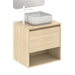 AMIZUVA NIWA TOP Mueble+Lavabo 1 Cajón 1 Hueco Roble Arenado 3 a 5 Días AMIZUVA 