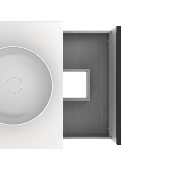 AMIZUVA YOKO TOP Mueble+Lavabo 1 Cajón 1 Hueco Blanco Brillo 3 a 5 Días AMIZUVA 