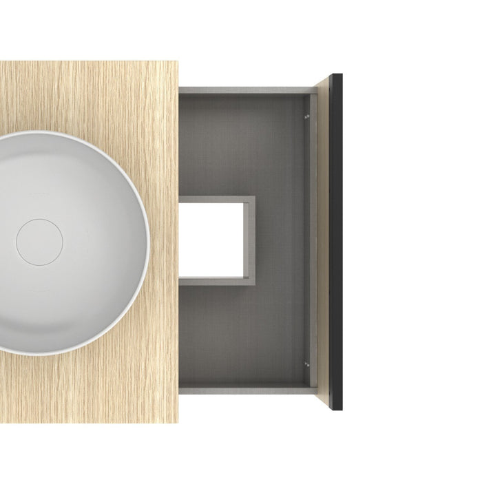 AMIZUVA YOKO TOP Mueble+Lavabo 1 Cajón 1 Hueco Roble Arenado 3 a 5 Días AMIZUVA 