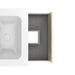 AMIZUVA C0073868 NARA Conjunto Completo 60 1 Cajón 1 Hueco Blanco Mate Roble Arenado 3 a 5 Días AMIZUVA 