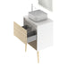 AMIZUVA C0073869 NARA TOP Conjunto Completo 60 1 Cajón 1 Hueco Blanco Mate Roble Arenado 3 a 5 Días AMIZUVA 