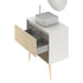 AMIZUVA C0073871 NARA TOP Conjunto Completo 80 1 Cajón 1 Hueco Blanco Mate Roble Arenado 3 a 5 Días AMIZUVA 