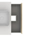 AMIZUVA C0073871 NARA TOP Conjunto Completo 80 1 Cajón 1 Hueco Blanco Mate Roble Arenado 3 a 5 Días AMIZUVA 