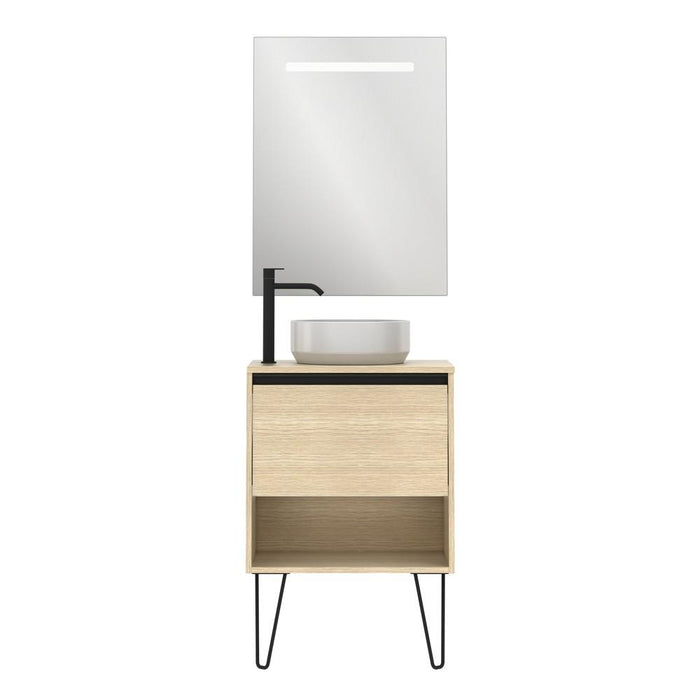 AMIZUVA C0073876 YOKO TOP Conjunto Completo 60 1 Cajón 1 Hueco Roble Arenado 3 a 5 Días AMIZUVA 