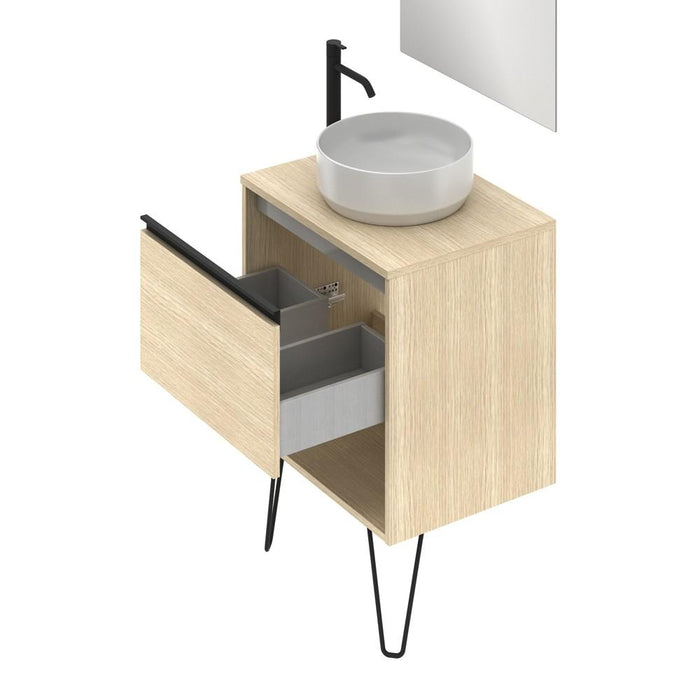 AMIZUVA C0073876 YOKO TOP Conjunto Completo 60 1 Cajón 1 Hueco Roble Arenado 3 a 5 Días AMIZUVA 