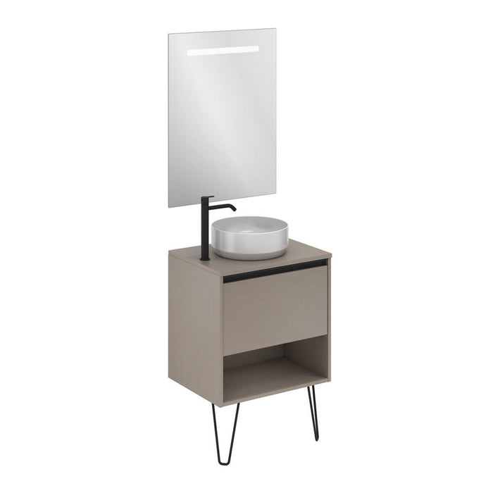 AMIZUVA C0073877 YOKO TOP Conjunto Completo 60 1 Cajón 1 Hueco Fumé Arenado 3 a 5 Días AMIZUVA 