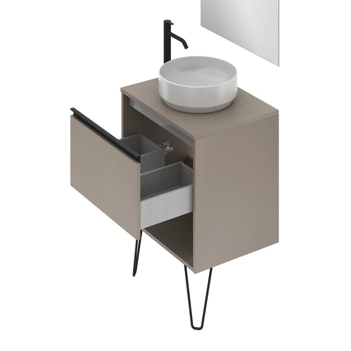 AMIZUVA C0073877 YOKO TOP Conjunto Completo 60 1 Cajón 1 Hueco Fumé Arenado 3 a 5 Días AMIZUVA 