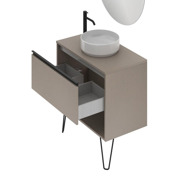 AMIZUVA C0073883 YOKO TOP Conjunto Completo 80 1 Cajón 1 Hueco Fumé Arenado 3 a 5 Días AMIZUVA 