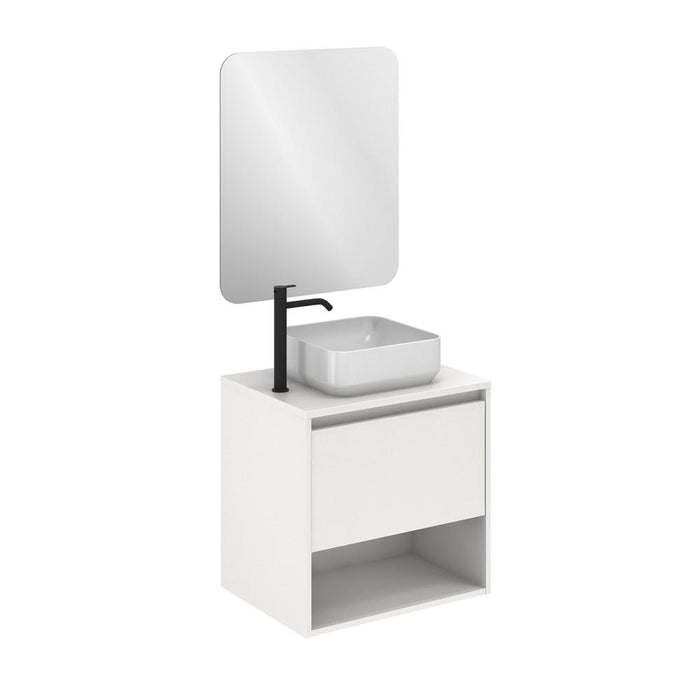 AMIZUVA C0073885 NIWA TOP Conjunto Completo 60 1 Cajón 1 Hueco Blanco Brillo 3 a 5 Días AMIZUVA 