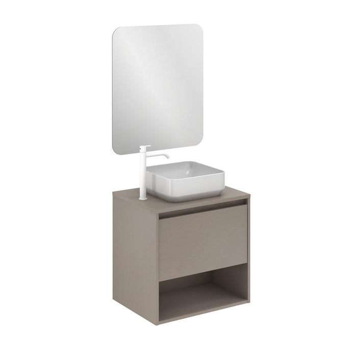 AMIZUVA C0073889 NIWA TOP Conjunto Completo 60 1 Cajón 1 Hueco Fumé Arenado 3 a 5 Días AMIZUVA 