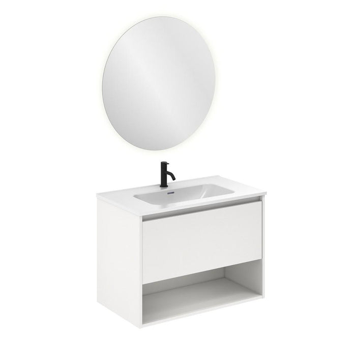 AMIZUVA C0073890 NIWA Conjunto Completo 80 1 Cajón 1 Hueco Blanco Brillo 3 a 5 Días AMIZUVA 