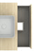 AMIZUVA C0073893 NIWA TOP Conjunto Completo 80 1 Cajón 1 Hueco Roble Arenado 3 a 5 Días AMIZUVA 