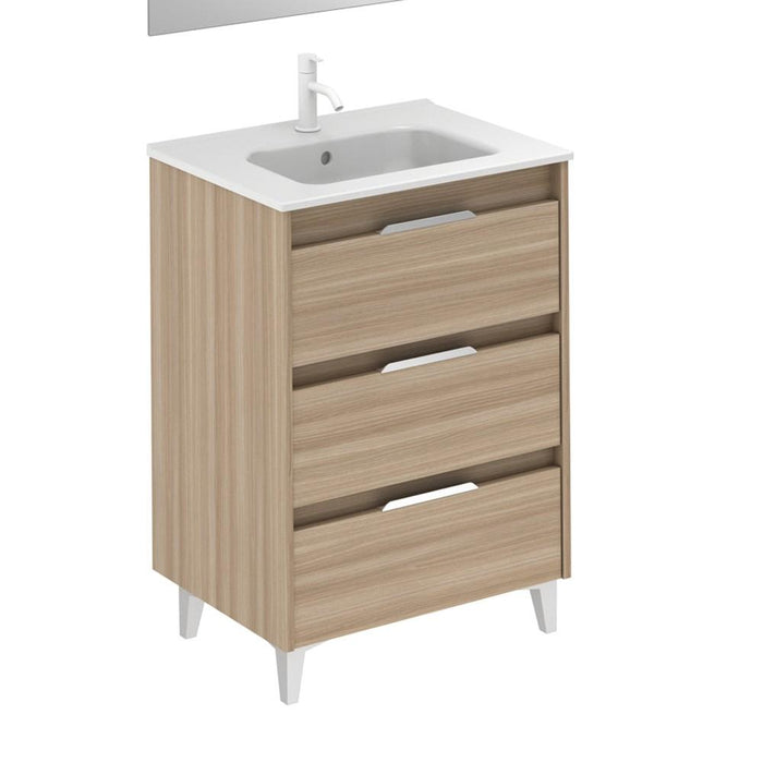 AMIZUVA SUKI Mueble+Lavabo 3 Cajones Nogal Arenado 3 a 5 Días AMIZUVA 
