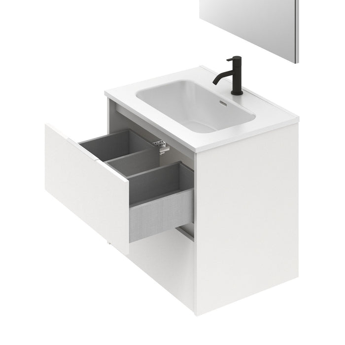 AMIZUVA SUKI Mueble+Lavabo 2 Cajones Blanco Brillo 3 a 5 Días AMIZUVA 