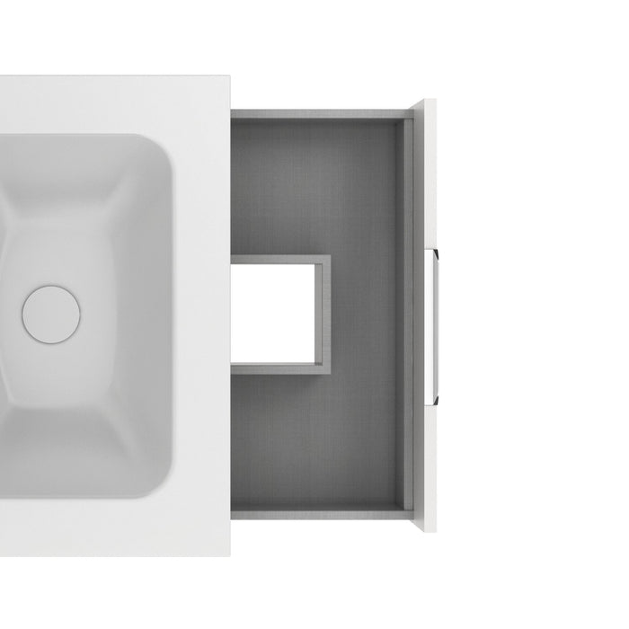 AMIZUVA SUKI Mueble+Lavabo 2 Cajones Blanco Brillo 3 a 5 Días AMIZUVA 