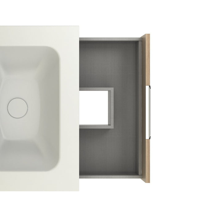 AMIZUVA SUKI Mueble+Lavabo 2 Cajones Nogal Arenado 3 a 5 Días AMIZUVA 