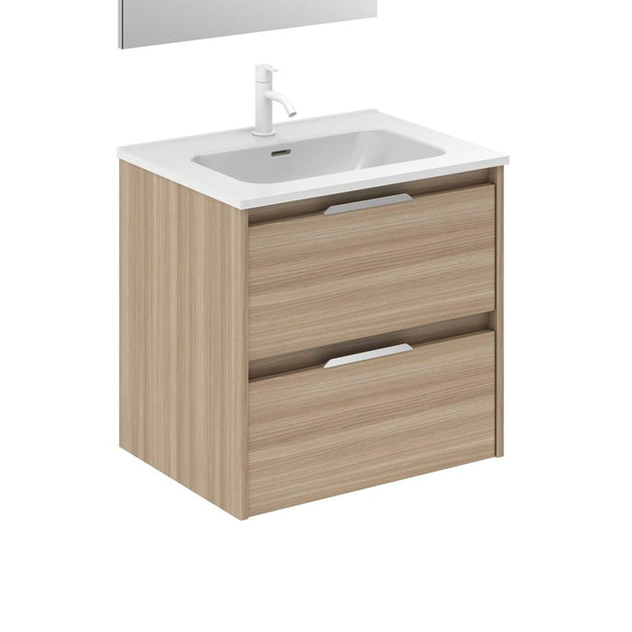 AMIZUVA SUKI Mueble+Lavabo 2 Cajones Nogal Arenado 3 a 5 Días AMIZUVA 
