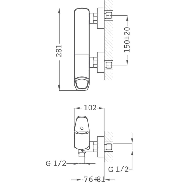TEKA 91231020BZ SENSE Grifo De Ducha Acabado Bronce 3 a 5 Días STROHM TEKA 