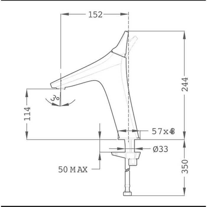 TEKA 91386020G3 SENSE Grifo Monomando Lavabo Tamaño L 3 a 5 Días STROHM TEKA 
